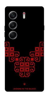 Чохол на Tecno Camon 40 Чорно-червона вишиванка фото 1 з 1