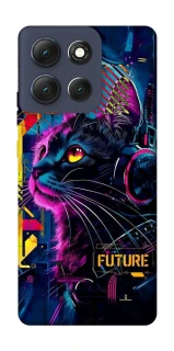 Чехол на Motorola Moto G86 Cyber Cat v2 фото 1 из 1