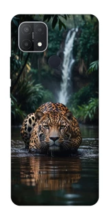 Чехол на Oppo A15s / A15 Leopard in water фото 1 из 1
