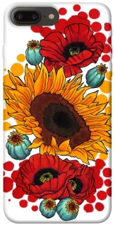 Чохол на Apple iPhone 7 plus / 8 plus Соняшники та маки фото 1 з 1