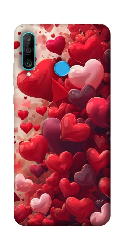 Чохол на Huawei P30 lite Many hearts фото 1 з 1