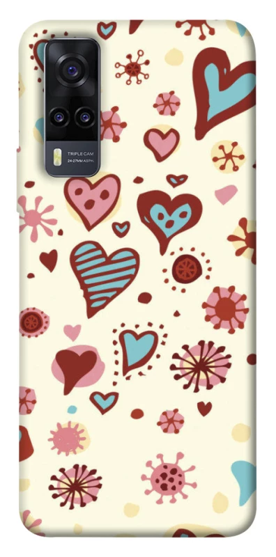 Чохол на Vivo Y31 Pretty hearts фото 1 з 1