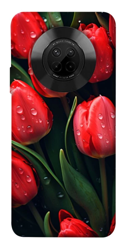 Чохол на Huawei Y9a Червоні тюльпани фото 1 з 1