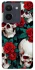 Чохол на Vivo Y36 skull and rose фото 1 з 1