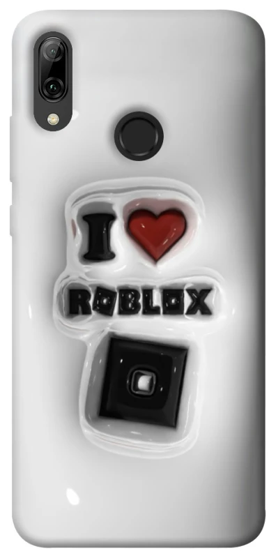 Чохол на Huawei P Smart (2019) I love Roblox фото 1 з 1