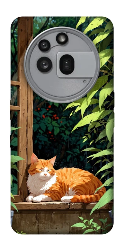 Чохол на Nothing Phone (3a) Pro red cat фото 1 з 1