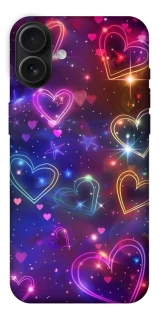Чехол на Apple iPhone 16 Plus Drawn hearts фото 1 из 1