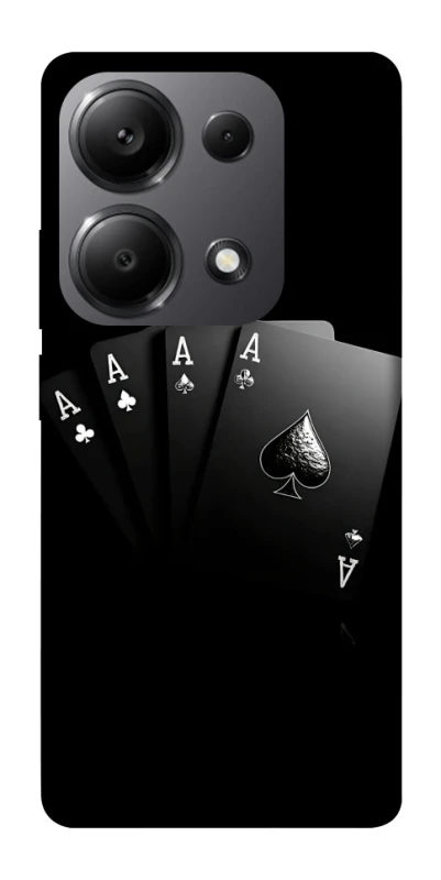 Чохол на Xiaomi Redmi Note 13 Pro 4G Black Cards фото 1 з 1