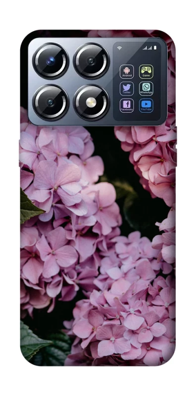 Чохол на Xiaomi POCO X8 Pro Рожеві гартензії фото 1 з 1