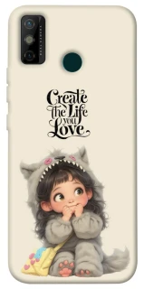 Чохол на TECNO Spark 6 Go Create the life you love фото 1 з 1