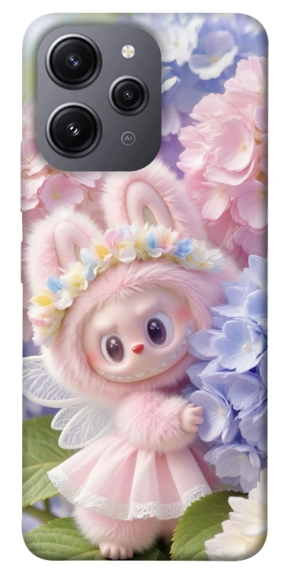 Чохол на Xiaomi Redmi 12 Labubu & Flowers ver.1 фото 1 з 1