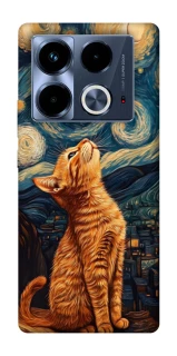 Чохол на Infinix Note 40 4G van gogh cat фото 1 з 1