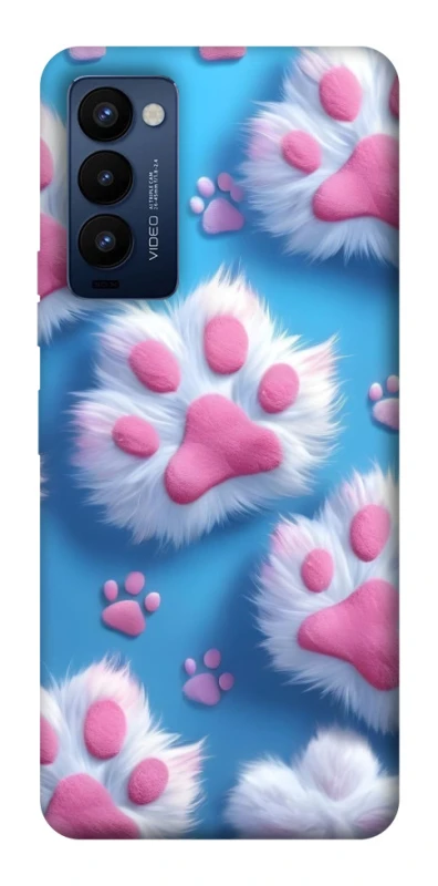 Чехол на TECNO Camon 18 Pro Cat paw фото 1 из 1