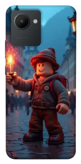 Чехол на Realme C30 Roblox Fire Logo Blue Flames фото 1 из 1