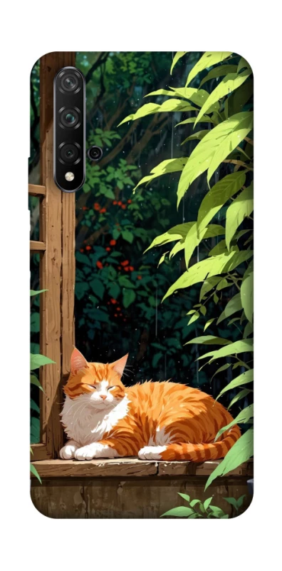 Чохол на Huawei Honor 20 / Nova 5T red cat фото 1 з 1