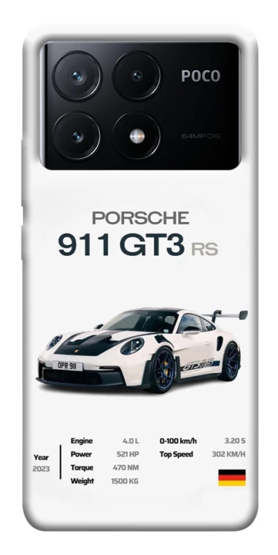 Чехол на Xiaomi Poco X6 Porsche 911 GT3 фото 1 из 1