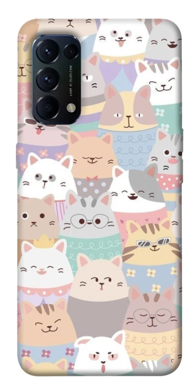 Чохол на Oppo Reno 5 4G Funny Kittens ver.2 фото 1 з 1