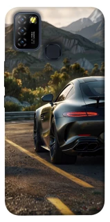 Чехол на Infinix Hot 10 Lite Car in the mountains фото 1 из 1