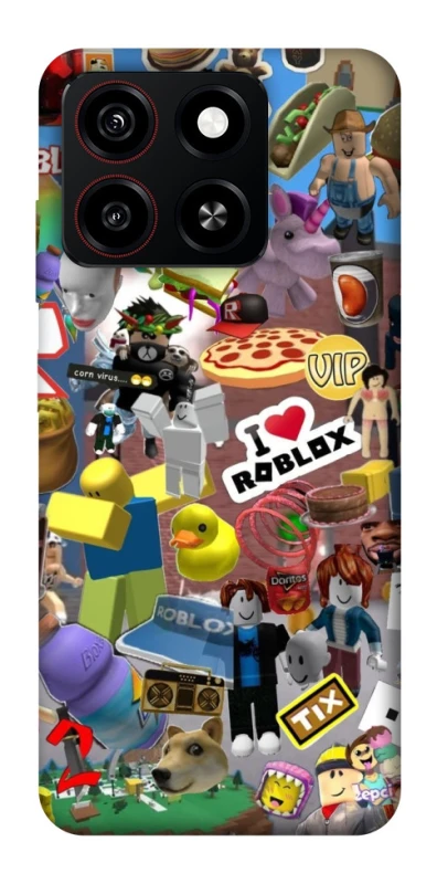 Чохол на ZTE Blade A35 4G Roblox collage ver.5 фото 1 з 1