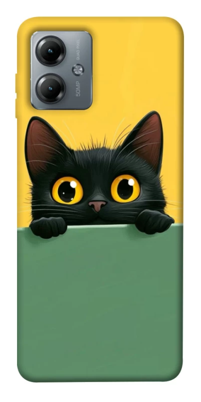 Чохол на Motorola Moto G14 Black cat v2 фото 1 з 1