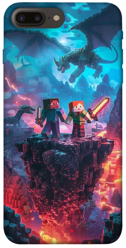 Чохол на Apple iPhone 7 plus / 8 plus Minecraft v3 фото 1 з 1