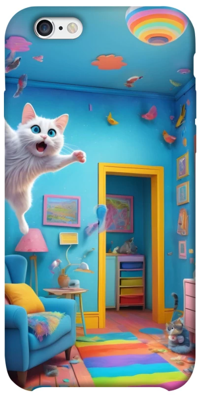 Чохол на Apple iPhone 6/6s (4.7") crazy cat фото 1 з 1