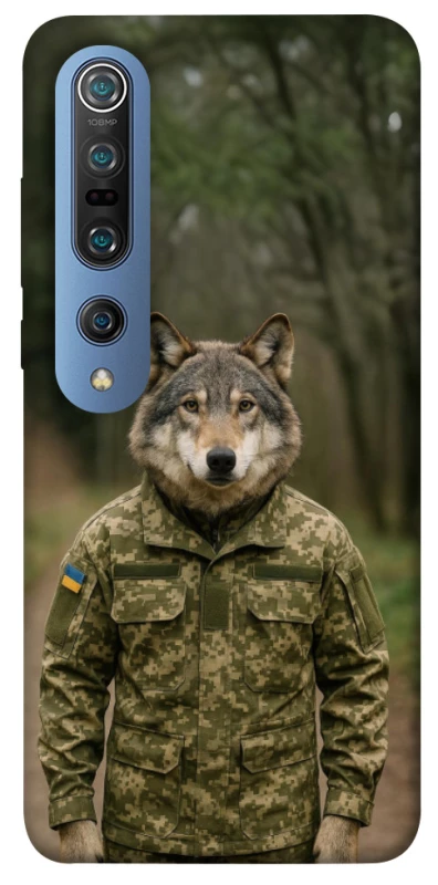 Чохол на Xiaomi Mi 10 / Mi 10 Pro Вовк захисник фото 1 з 1