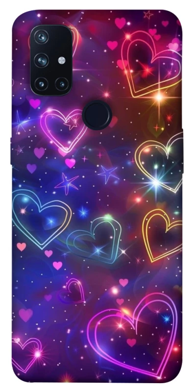 Чохол на OnePlus Nord N10 5G Drawn hearts фото 1 з 1
