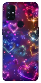 Чехол на OnePlus Nord N10 5G Drawn hearts фото 1 из 1