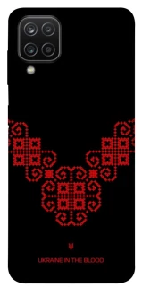 Чохол на Samsung Galaxy A12 Чорно-червона вишиванка фото 1 з 1
