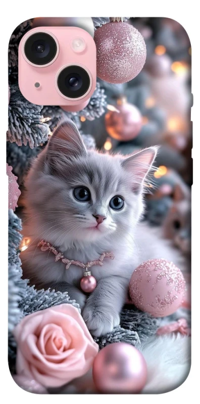 Чохол на Apple iPhone 15 (6.1") Christmas Kitty фото 1 з 1