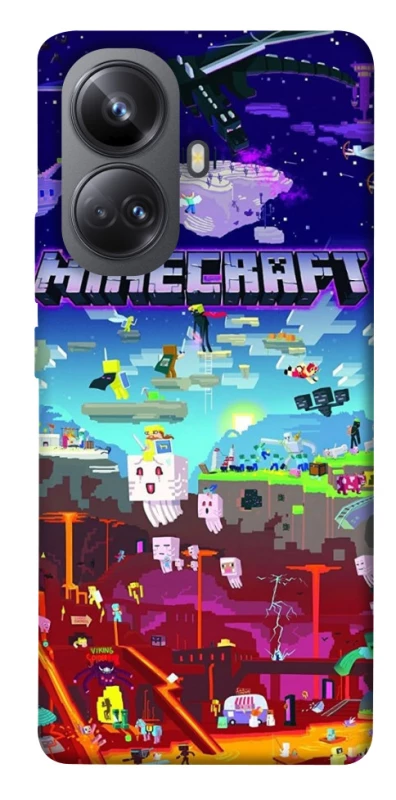 Чохол на Realme 10 Pro+ Minecraft world фото 1 з 1