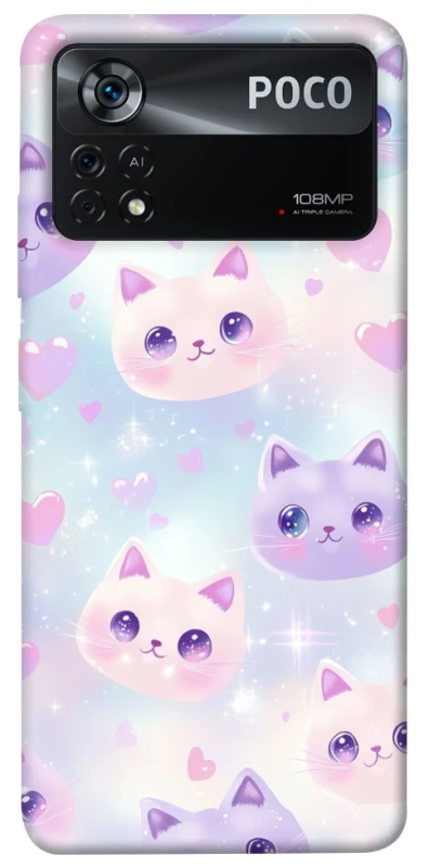 Чехол на Xiaomi Poco X4 Pro 5G Funny Kittens ver.4 фото 1 из 1
