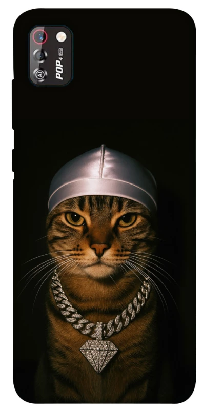 Чехол на TECNO POP 4 Pro Cat in Bling фото 1 из 1