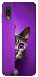Чохол на Samsung Galaxy A02 Кіт-підглядач фото 1 з 1