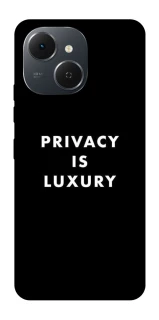 Чохол на TECNO Spark 40C Privacy is luxury фото 1 з 1