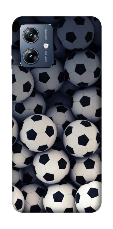 Чехол на Motorola Moto G54 Power Футбольные мячи фото 1 из 1