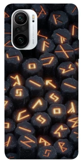 Чехол на Xiaomi Redmi K40 / K40 Pro / K40 Pro+ / Poco F3 Огненые руны фото 1 из 1