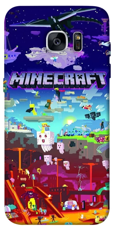 Чохол на Samsung G935F Galaxy S7 Edge Minecraft world фото 1 з 1