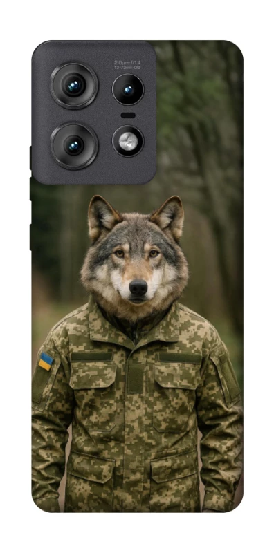 Чохол на Motorola Edge 50 Pro Вовк захисник фото 1 з 1