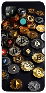 Чехол на TECNO POP 4 Many coins фото 1 из 1