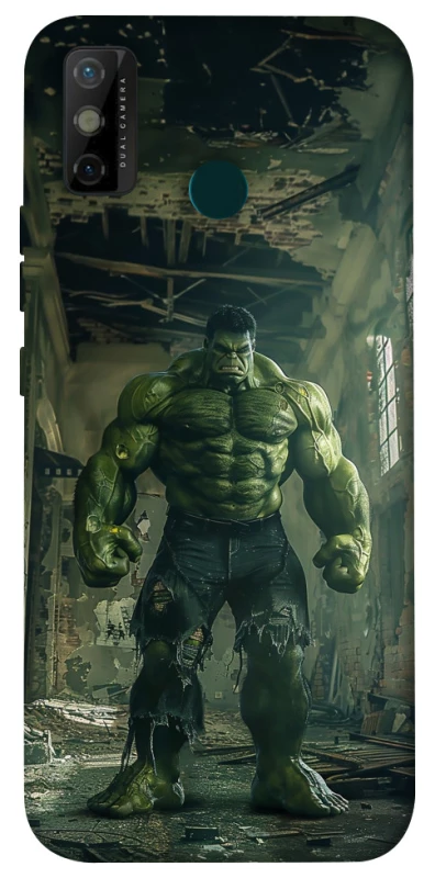 Чехол на TECNO Spark 6 Go Angry Hulk фото 1 из 1
