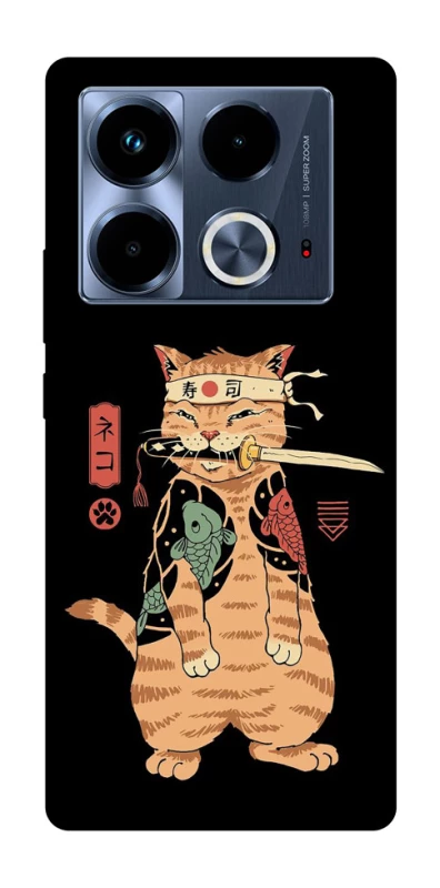 Чехол на Infinix Note 40 4G Кот-самурай фото 1 из 1