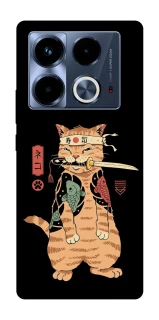Чехол на Infinix Note 40 4G Кот-самурай фото 1 из 1