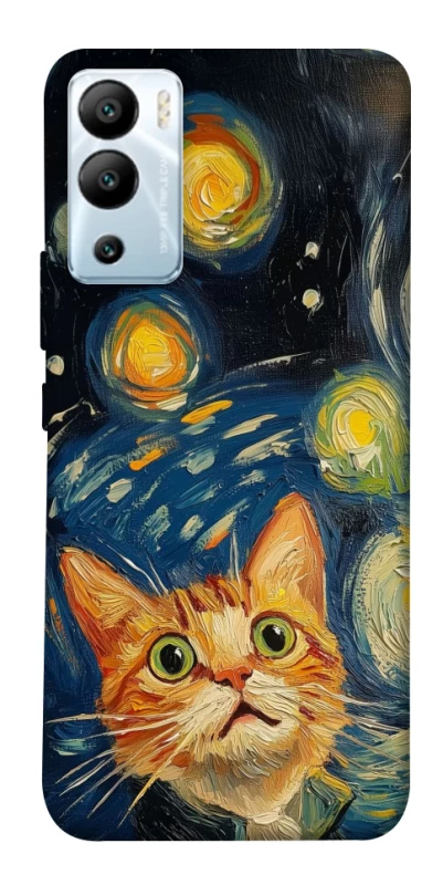 Чохол на Infinix Hot 12i paint cat фото 1 з 1