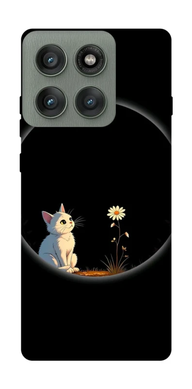 Чехол на Motorola Edge 60 Pro Cat and flower фото 1 из 1