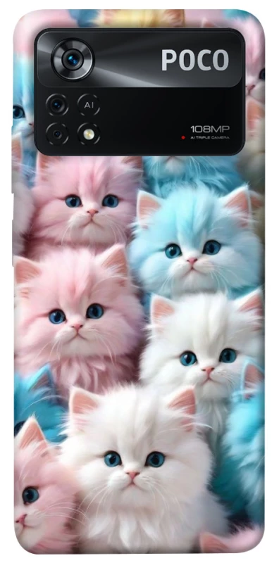 Чехол на Xiaomi Poco X4 Pro 5G Kittie Love фото 1 из 1