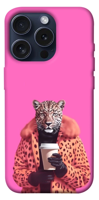 Чехол на Apple iPhone 15 Pro (6.1") Леопард с кофе фото 1 из 1