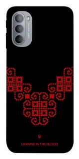 Чохол на Motorola Moto G31 Чорно-червона вишиванка фото 1 з 1