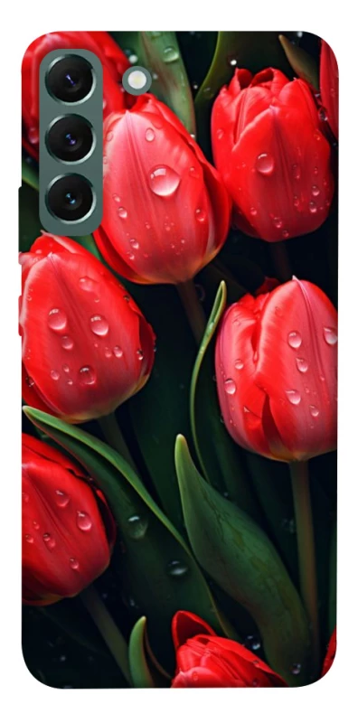 Чохол на Samsung Galaxy S22+ Червоні тюльпани фото 1 з 1